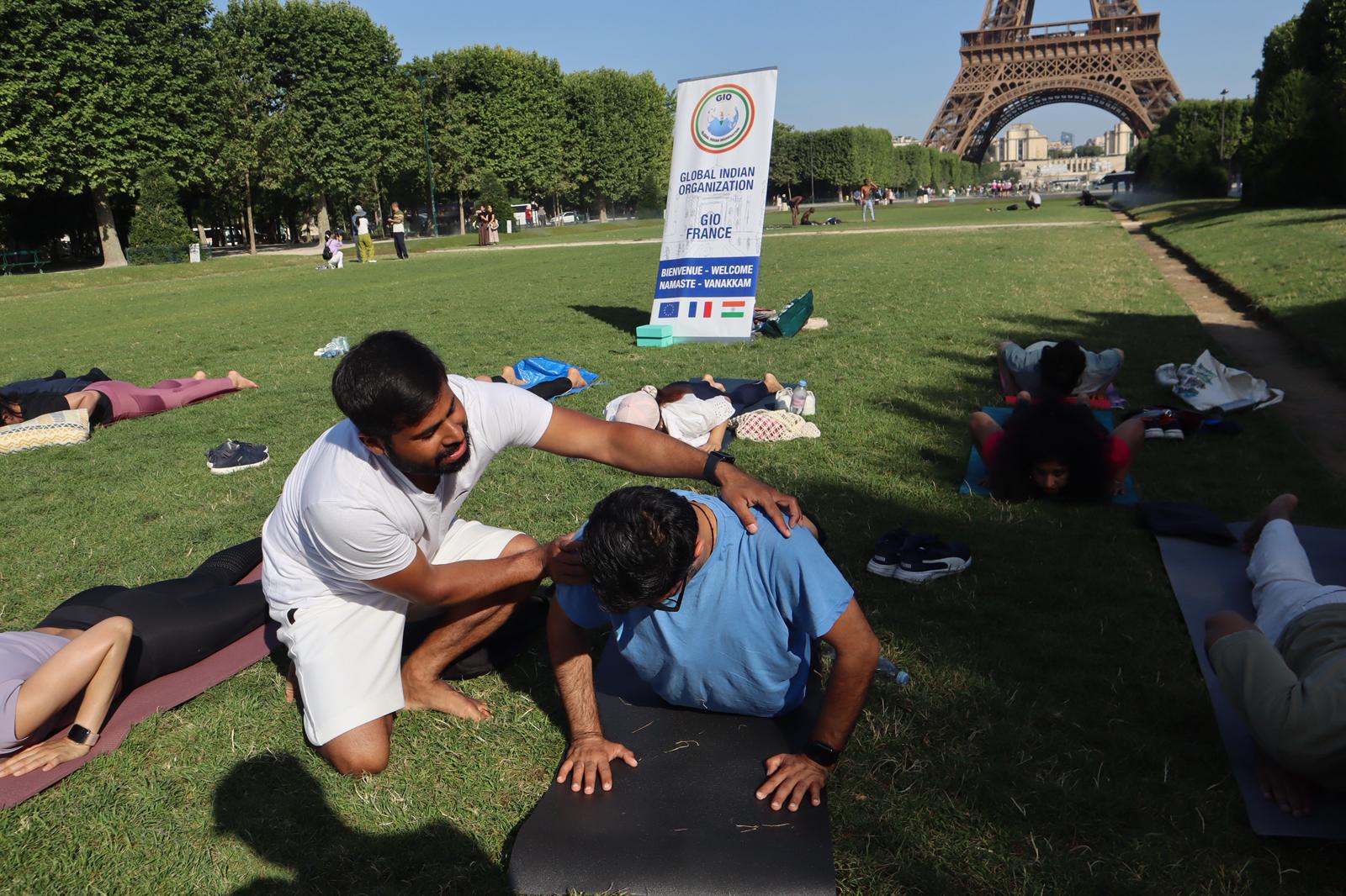 Séance de groupe encadrée